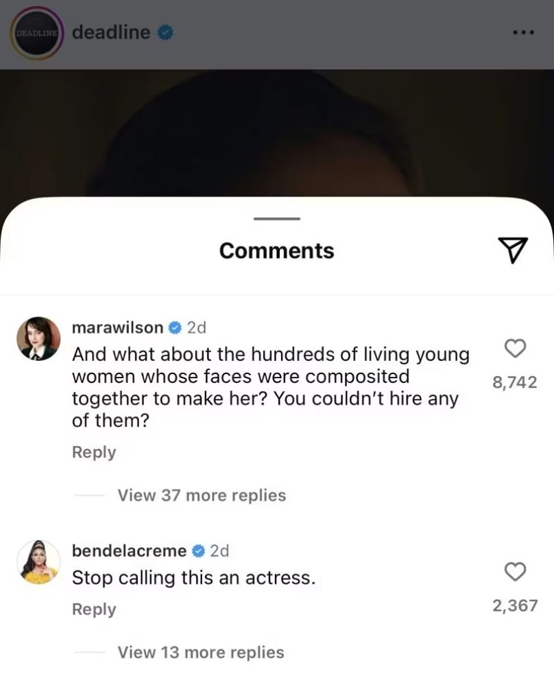 Mara Wilson's reaction