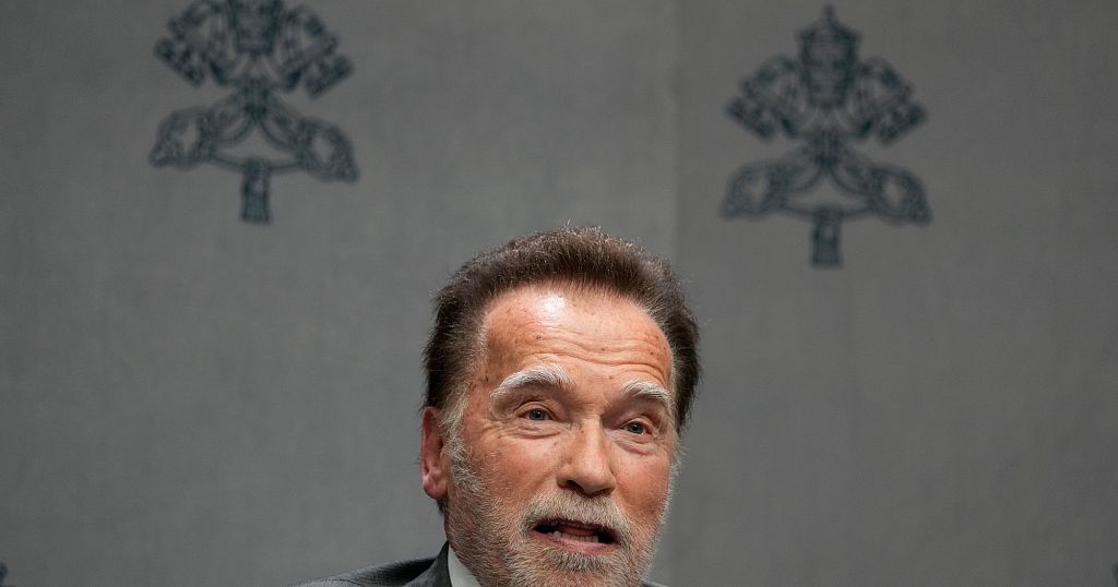 Former California governor Schwarzenegger stands with Vatican climate initiative