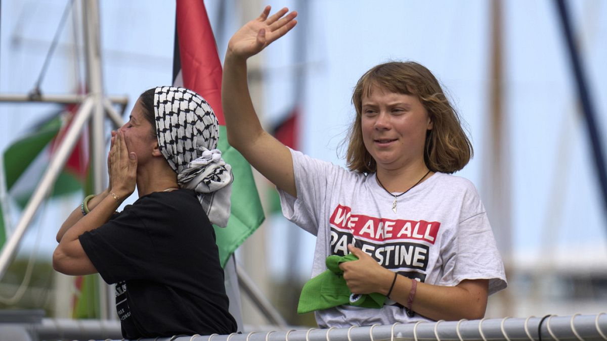 Activists on board Gaza-bound aid flotilla say Israel intercepting vessels