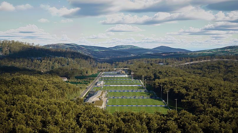 Imagen aérea de lo que serán las nuevas instalaciones del Deportivo de la Coruña
