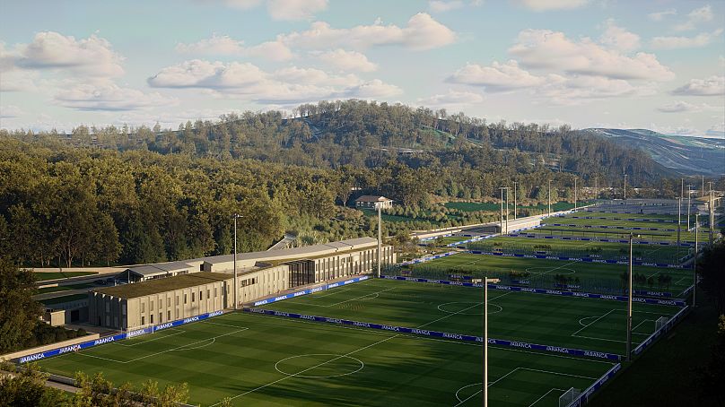 Imagen aérea de lo que serán las nuevas instalaciones del Deportivo de la Coruña