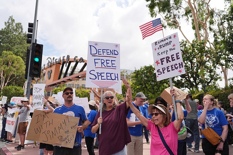 Protests following Kimmel's suspension