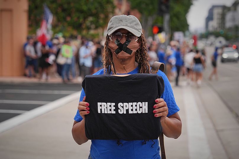 Protests after Jimmy Kimmel's suspension