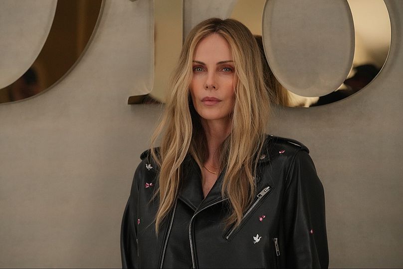Actress Charlize Theron poses before the presentation of Dior Spring/Summer 2026 collection, 1 Oct 2026