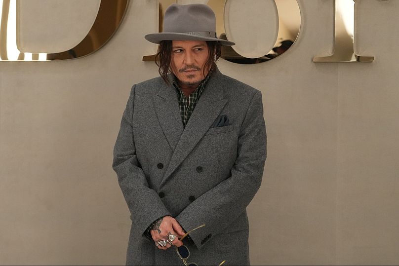 Actor Johnny Depp was also on the front row for the Dior Spring/Summer 2026 collection in Paris, 1 Oct, 2026