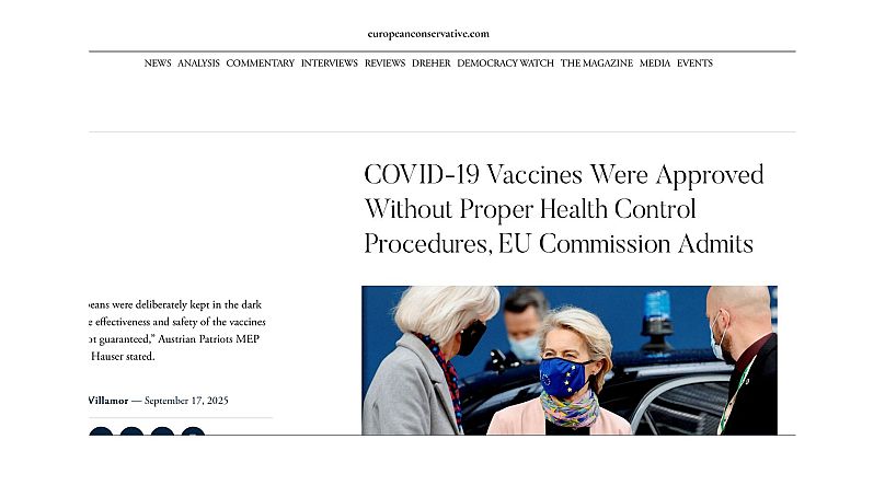 Screenshot from the European Conservative