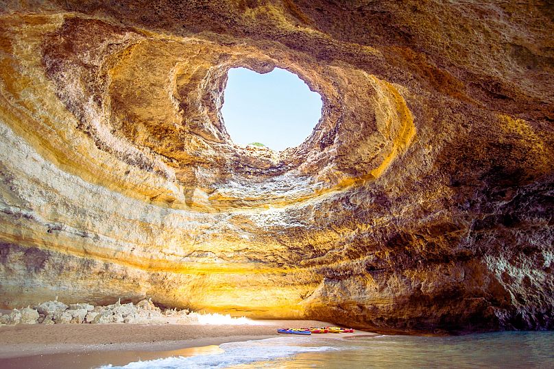 A grotto in Benagil, southern Portugal