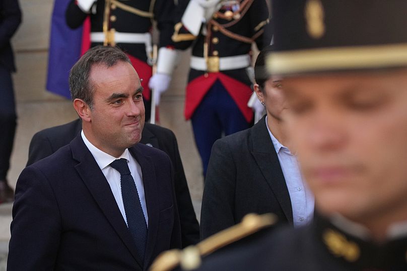 Newly named Prime Minister Sébastien Lecornu after a handover ceremony at the Prime Minister’s residence in Paris, 10 September, 2025