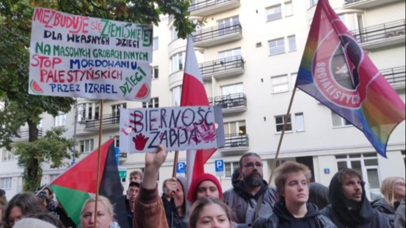 Protest przed Ministerstwem Spraw Zagranicznych w Warszawie, 2.10.2025