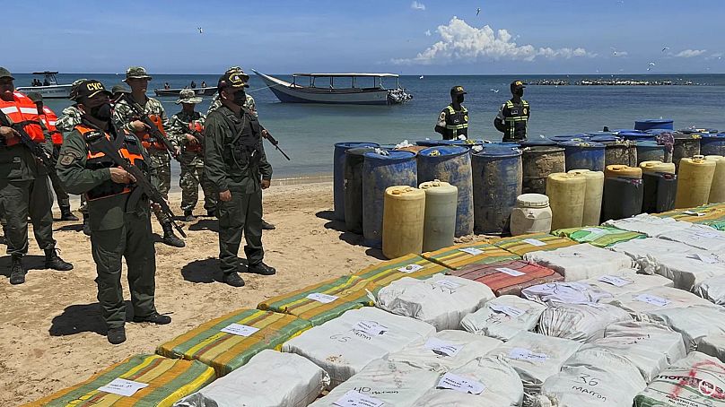 Venezuelai hajókról elkobzott drogszállítmányok
