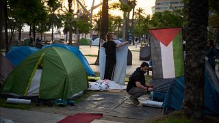 Protesters in Lisbon and Spain rally in support of flotilla intercepted by Israel