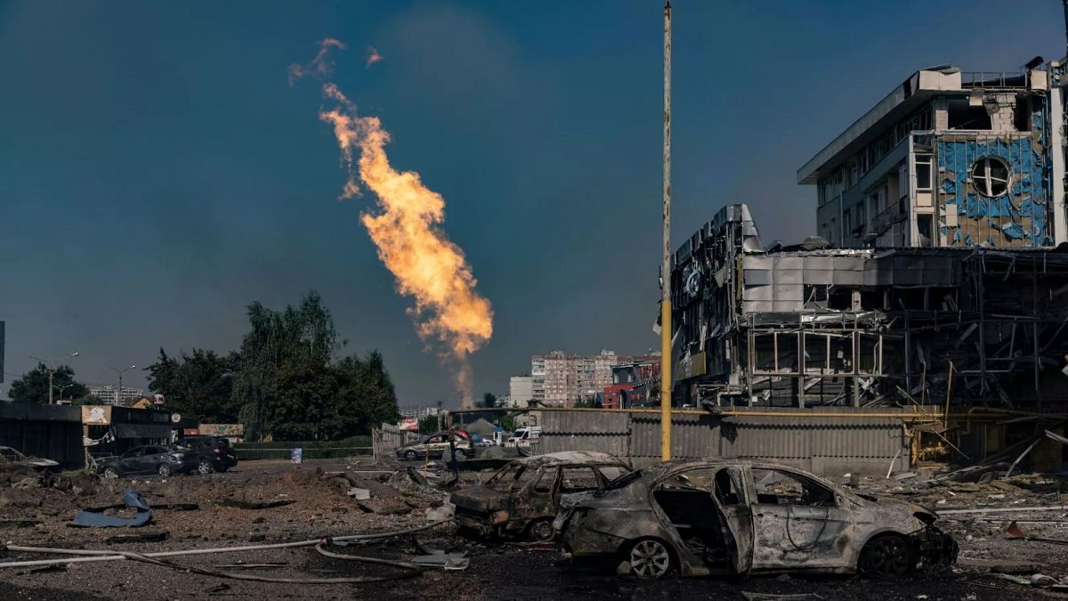 Russia targets Ukraine's gas facilities in biggest attack of the war, officials say