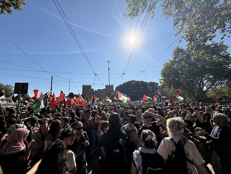 Manifestazione pro Palestina a Roma