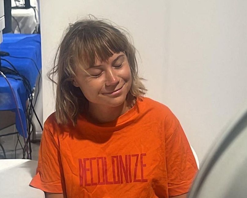 Israeli forces have reportedly taken photographs of Greta Thunberg where she was allegedly forced to hold Israeli flags