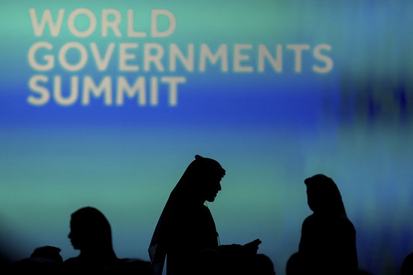 FILE: Delegates attend the World Government Summit in Dubai, 11 February 2025