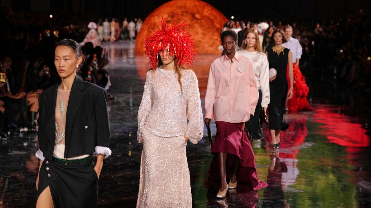 Chanel's collection played out between a dream and the cosmos.