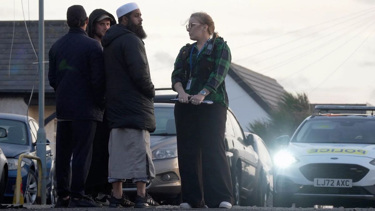 Police investigate hate crime after mosque set on fire in southern UK coastal town
