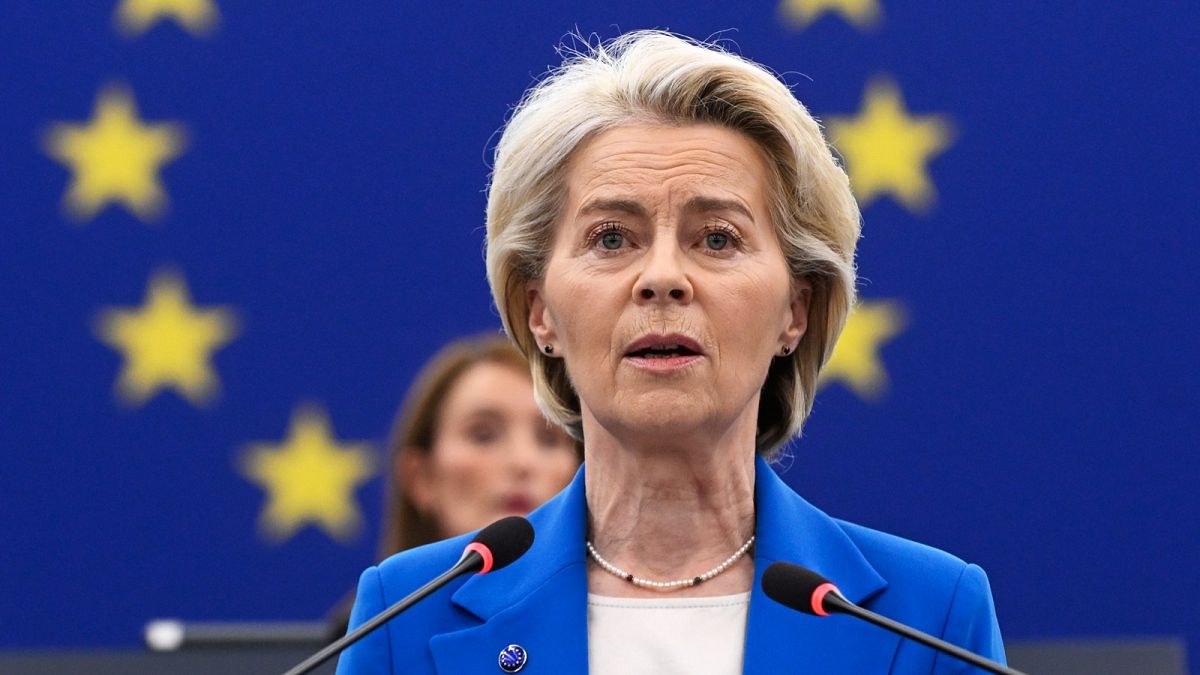 Don’t fall for Putin’s trap, von der Leyen says on motions of censure