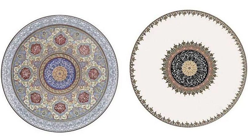 Selimiye'nin mevcut kubbesi (solda) ve yapılması planlanan restorasyon (sağda).