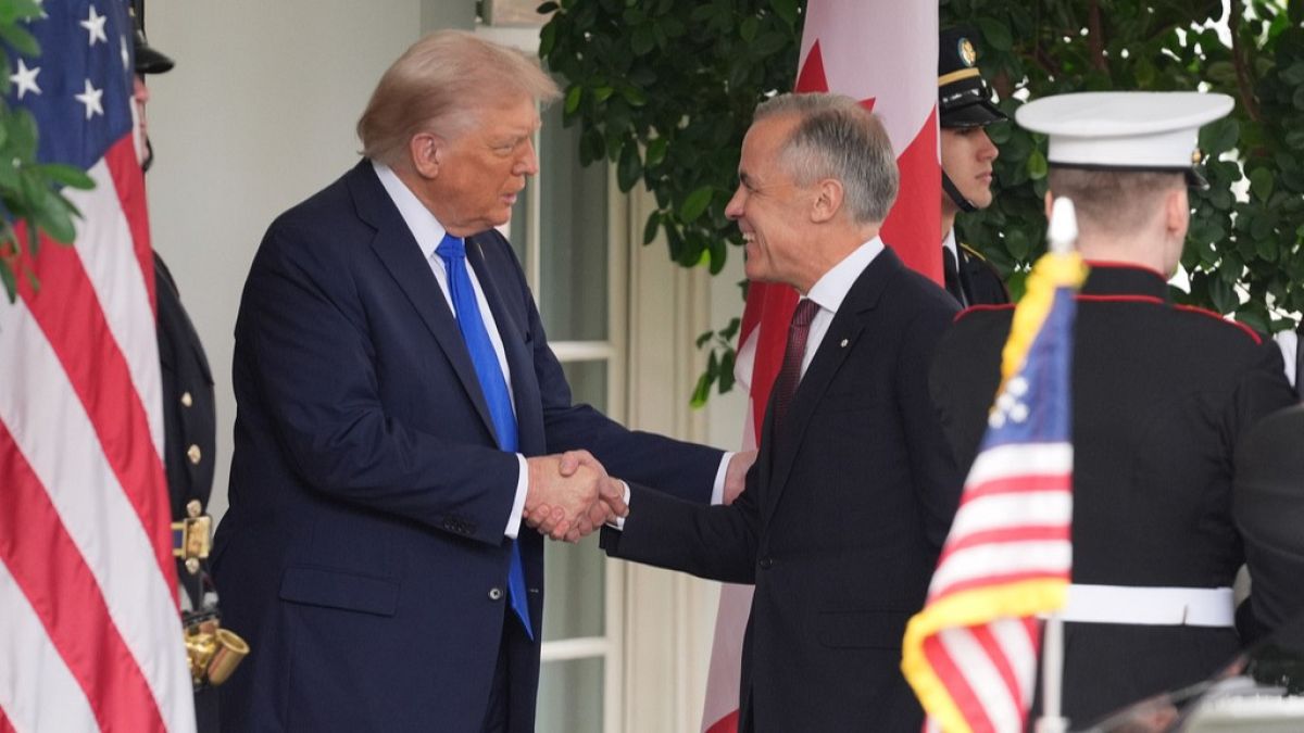 Trump says there is 'natural conflict' with Canada as he hosts PM Mark Carney at the Oval Office