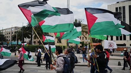 Des centaines de personnes manifestent à Mexico pour demander la fin de la guerre à Gaza