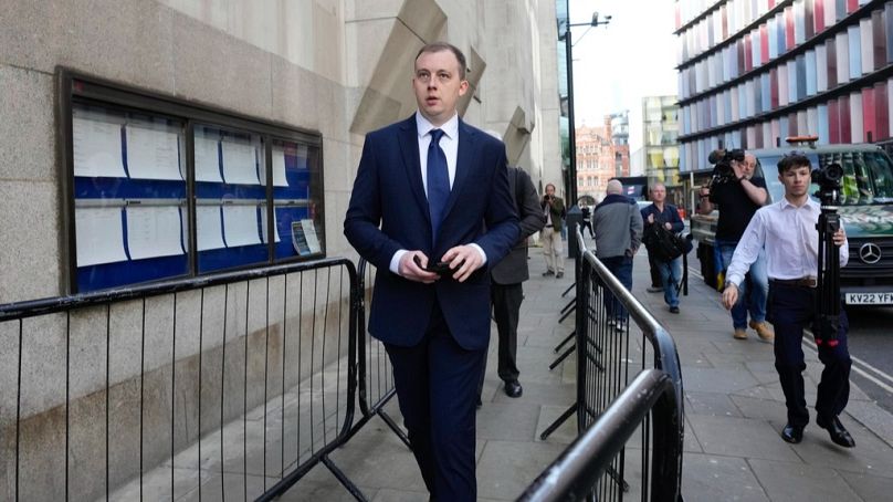 FILE: Christopher Berry arrives at the Central Criminal Court, in London, Friday, May 10, 2024.