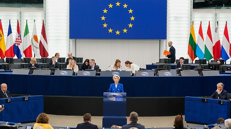 Ursula von der Leyen in Strasbourg.