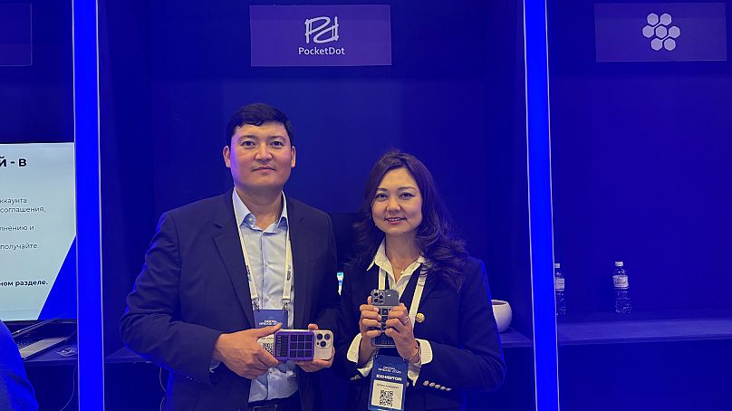 PocketDot founder Adil Jussupov and Aidana Jussupova