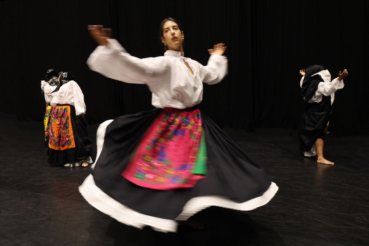 Dancer Marianna Syfridi in Scaring The Gods To Stop The Rain from Marina Abramović's Balkan Erotic Epic