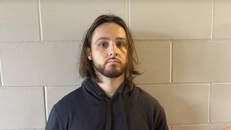 This undated photo provided by the US Attorney's Office shows Jonathan Rinderknecht, a suspect in the Palisades Fire