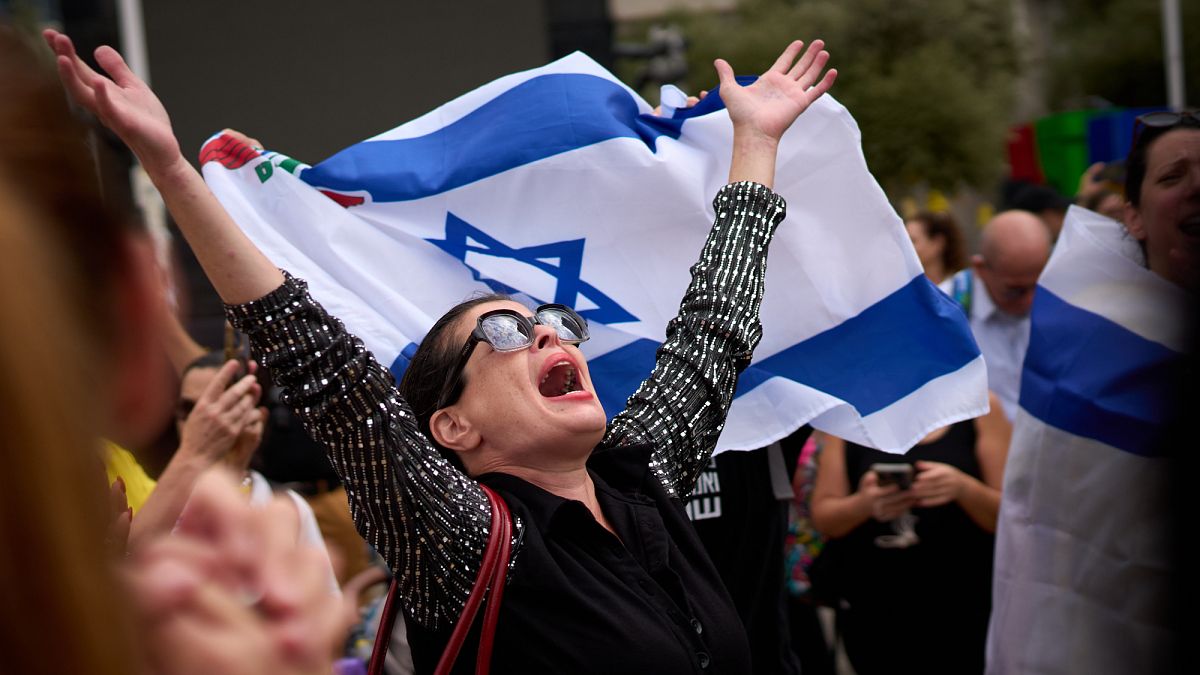 Joy and relief in Tel Aviv as deal promises release of hostages in Gaza