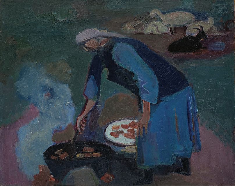 Bakhtiyar Tabiyev, Baursaqs, 1993. Collection of Almaty Museum of Arts