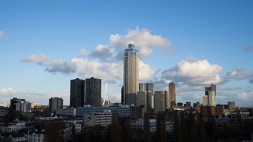 Rotterdam skyline. Photo by Peter Dejong.