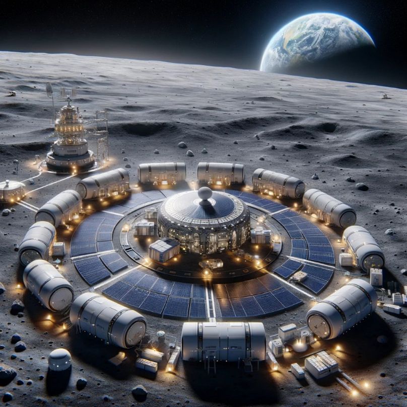 Nuclear reactors on the Moon surface