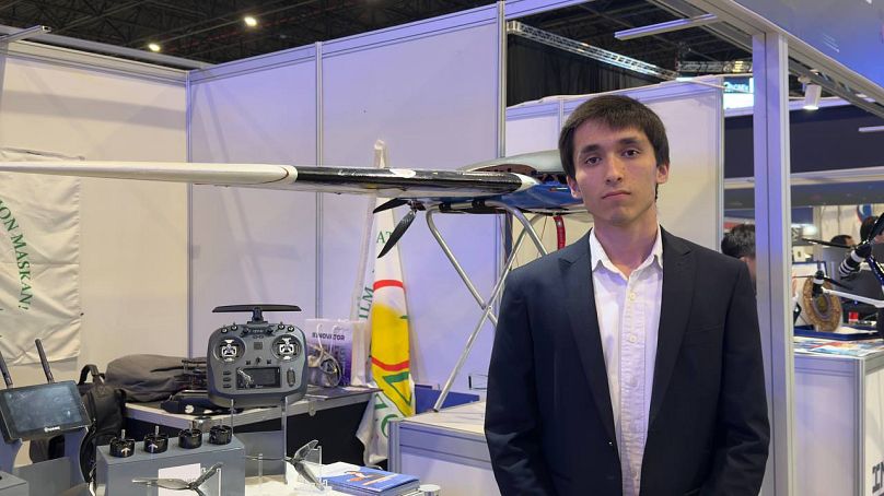 Kamronbek Rakhimov, one of the developers behind the new mapping drones