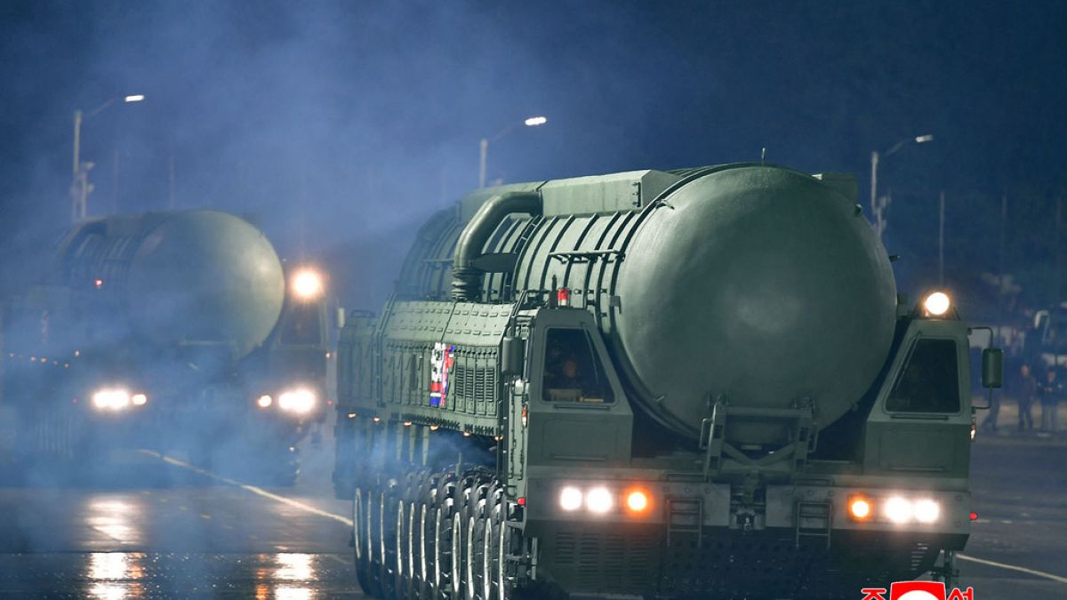 Watch: North Korea unveils its 'most powerful' missile at military parade