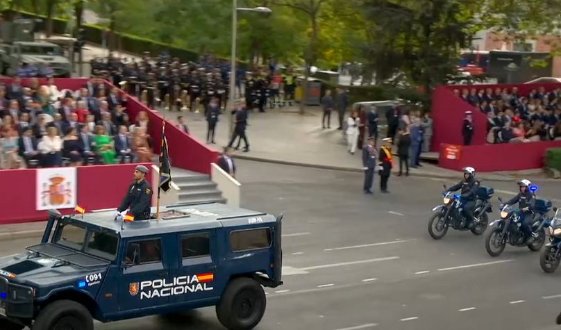 La Policía Nacional también está representada en el desfile de 2025