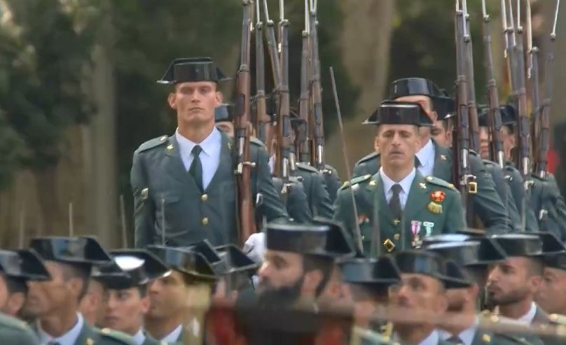 La Guardia Civil presenta sus respetos al Rey, 12 de octubre 2025