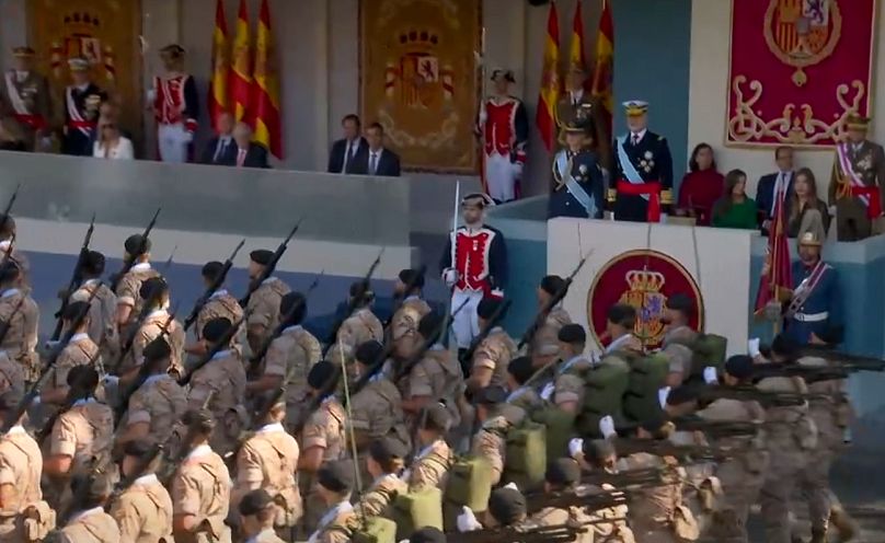 Ejército de Tierra en el desfile del día de la Fiesta Nacional 2025