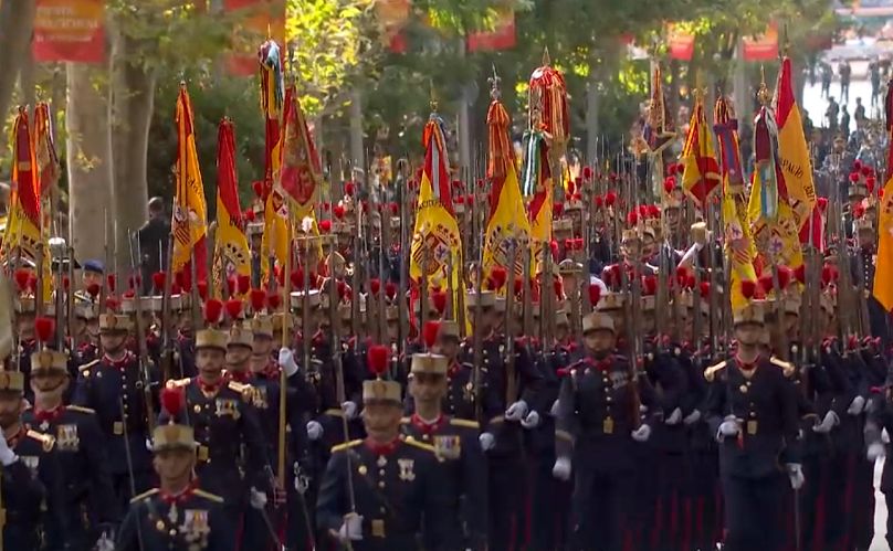 La Guardia Real en pleno desfile del 12 de octubre 2025