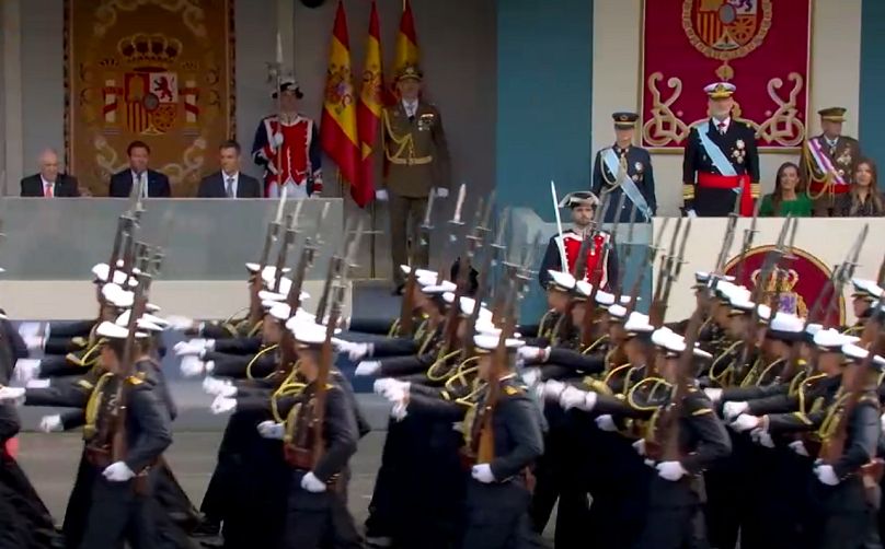La Armada también ha desfilado, de gala, 12 de octubre de 2025
