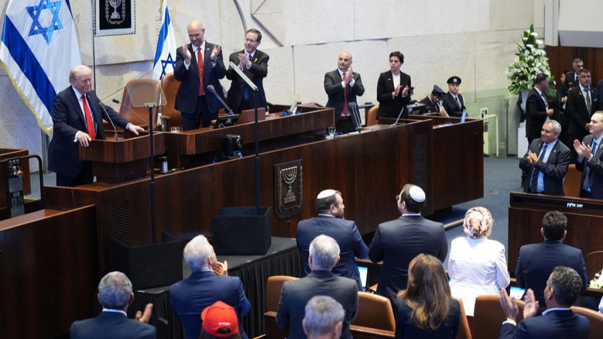 Trump addresses Israel's Knesset as hostages reunite with families