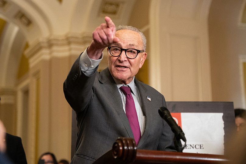Mike Schumer demokrata szenátor, 2025 október 7.