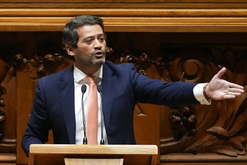 André Ventura egy parlamenti felszólalás közben
