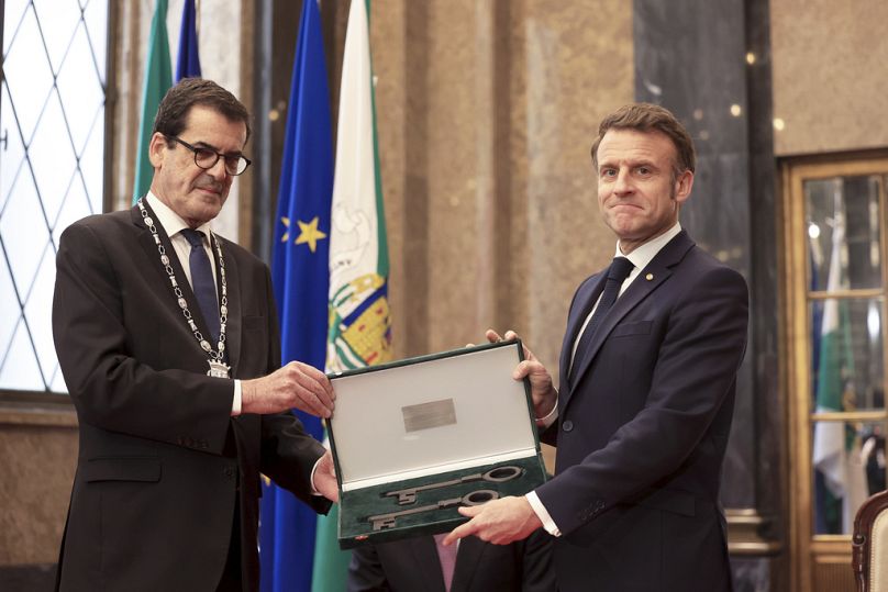 Rui Moreira és Emmanuel Macron