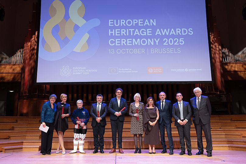 Grand Prix winners at the European Heritage Awards Ceremony 2025. 