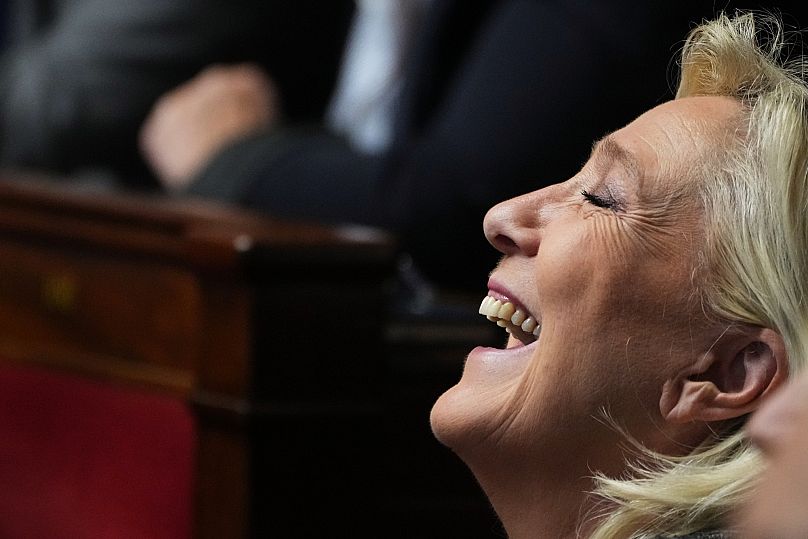 French far-right leader Marine Le Pen in the National Assembly in Paris, 14 October, 2025 