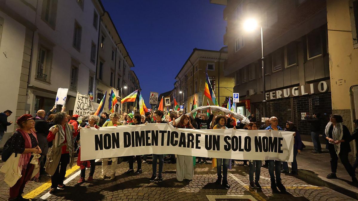 Thousands protest in Udine ahead of Italy–Israel World Cup qualifier