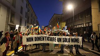 Des milliers de manifestants à Udine avant le match de qualification Italie-Israël