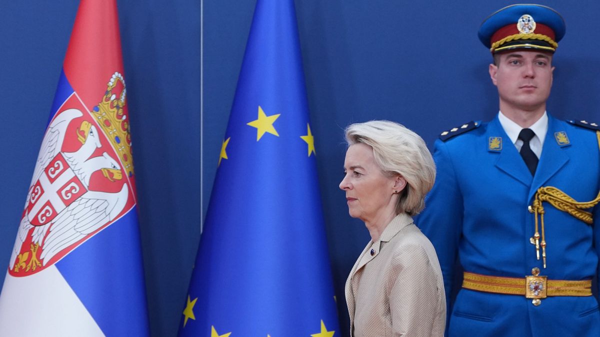 Von der Leyen keeps the door open to EU enlargement on Western Balkans tour